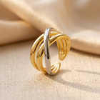 Two-Tone Crossover Ring