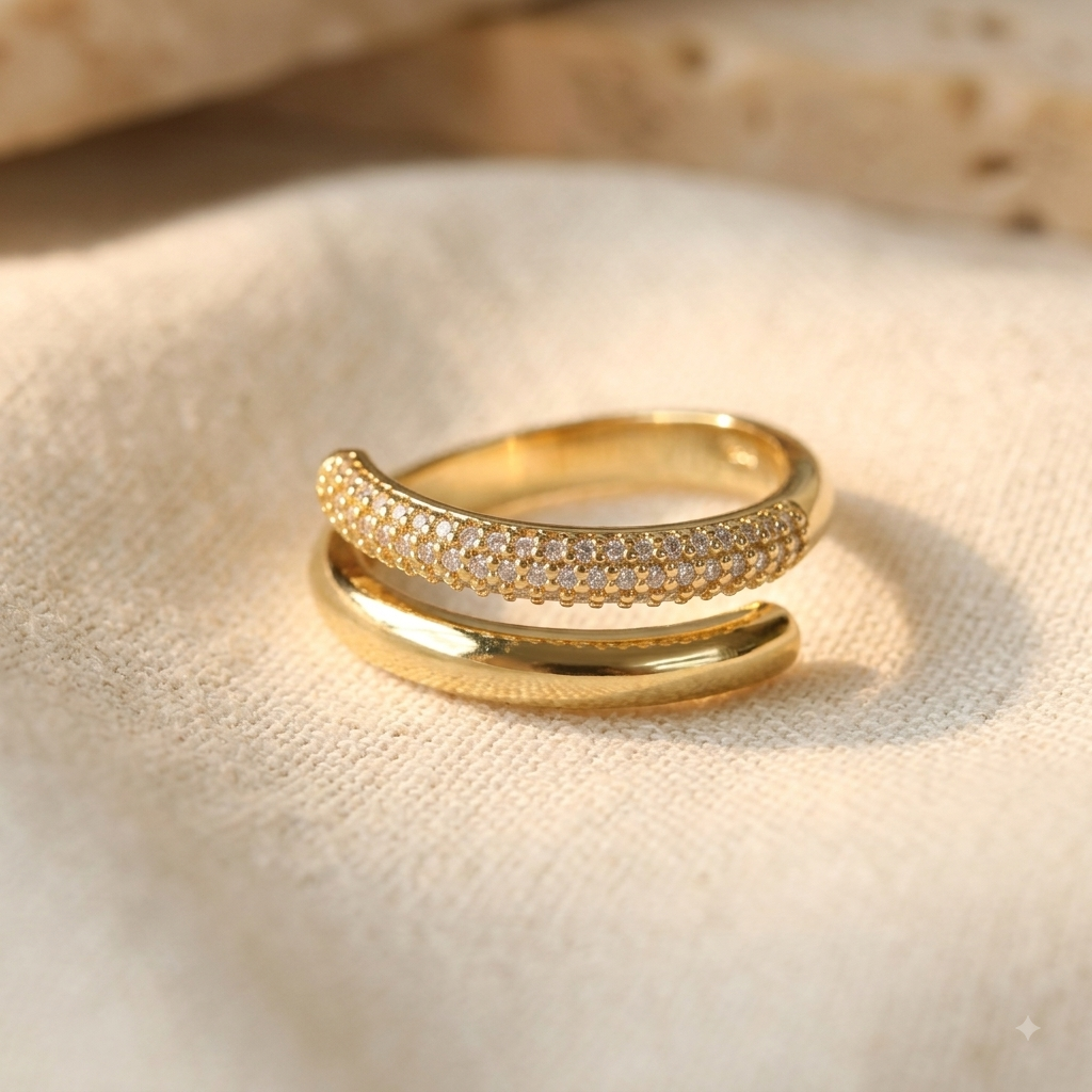 Champagne Wrap Ring