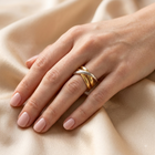 Two-Tone Crossover Ring