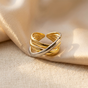 Two-Tone Crossover Ring