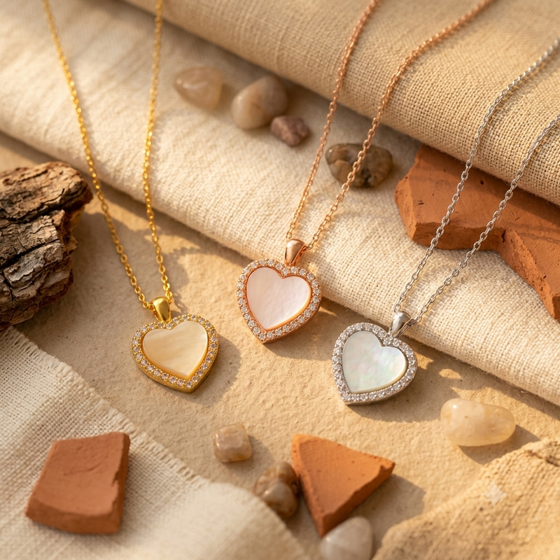 Pearl Heart Necklace
