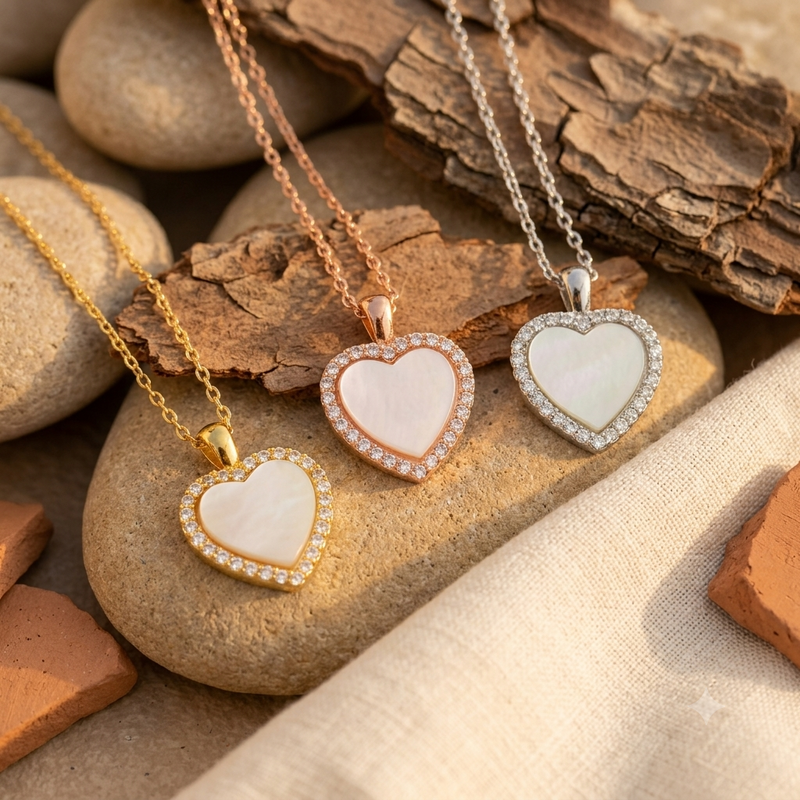 Pearl Heart Necklace